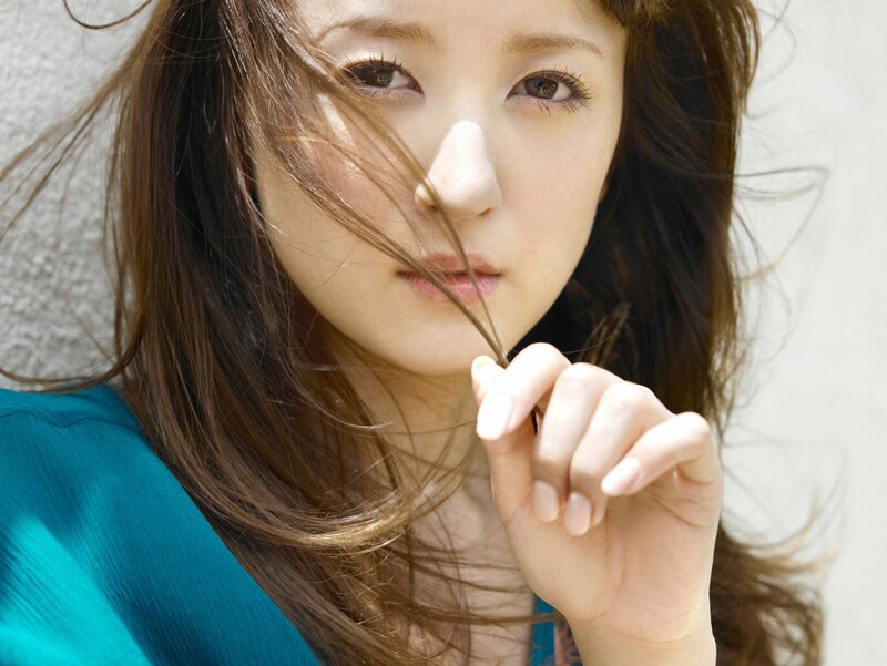 woman with hair in wind