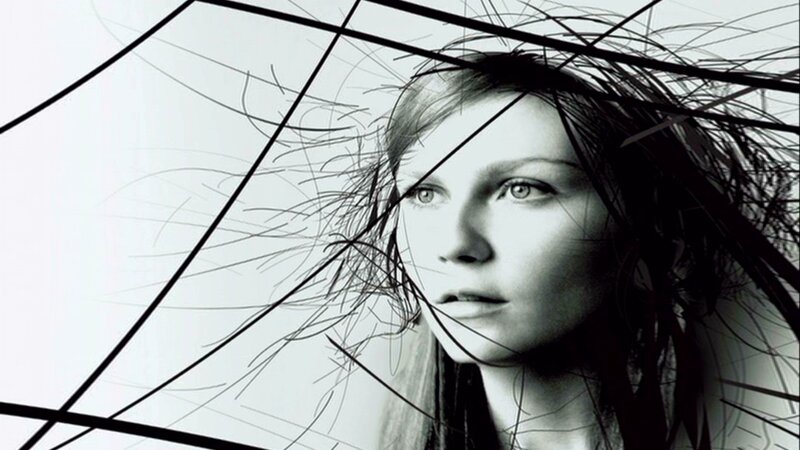 Woman with Hair Strands