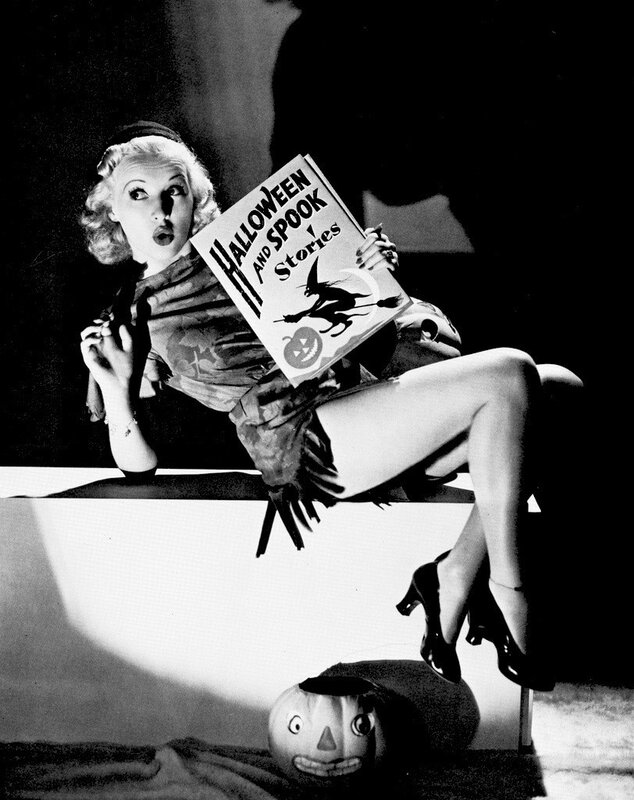 Woman with Halloween book