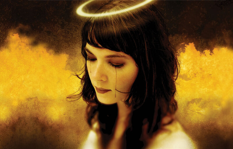Woman with Halo and Tears