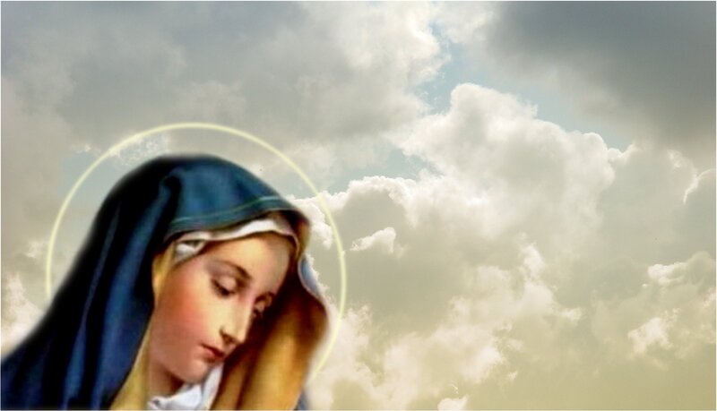 Woman with Halo — Blue
