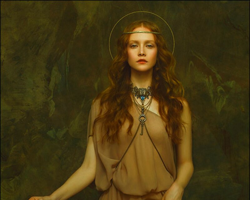 Woman with Halo — Brown
