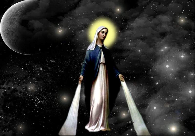 Woman with Halo in Space