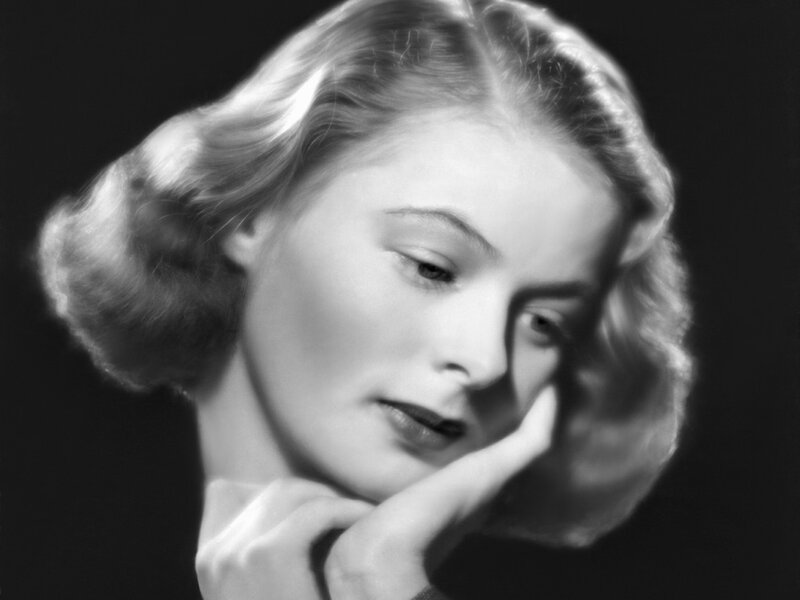 Woman with Hand on Chin — Black, Dramatic, Photograph, Hair