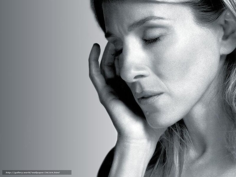 Woman with Hand on Face — Black, Contemplative
