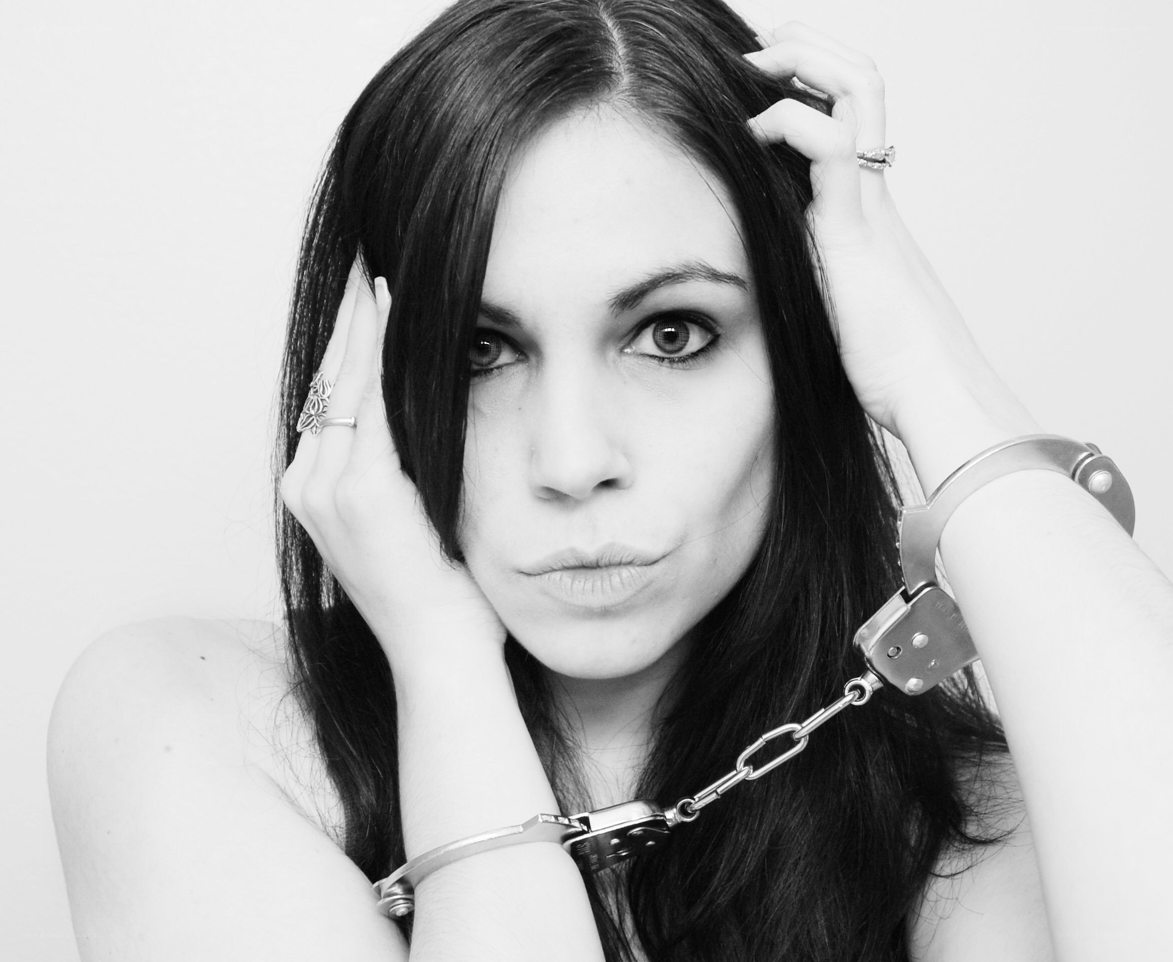 woman with handcuffs