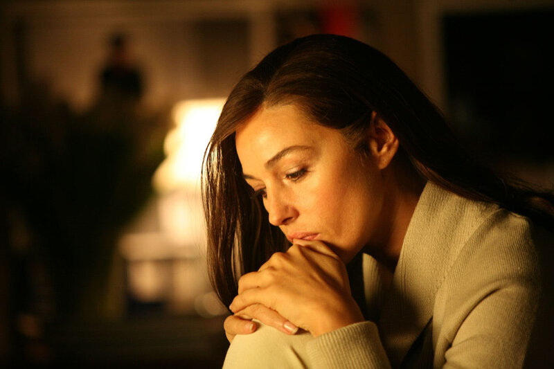 Woman with Hands Clasped — Brown, Somber