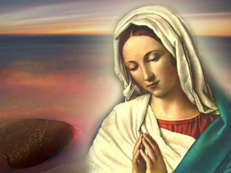 Woman with Hands Clasped — White, Serene