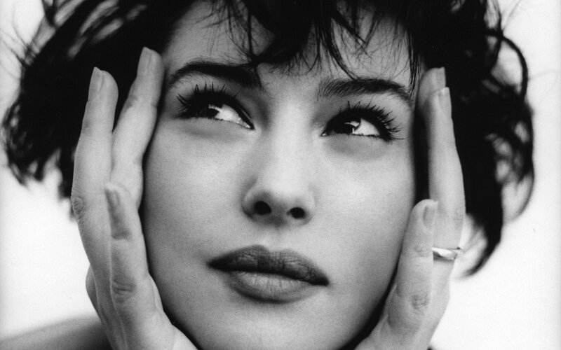 woman with hands on face