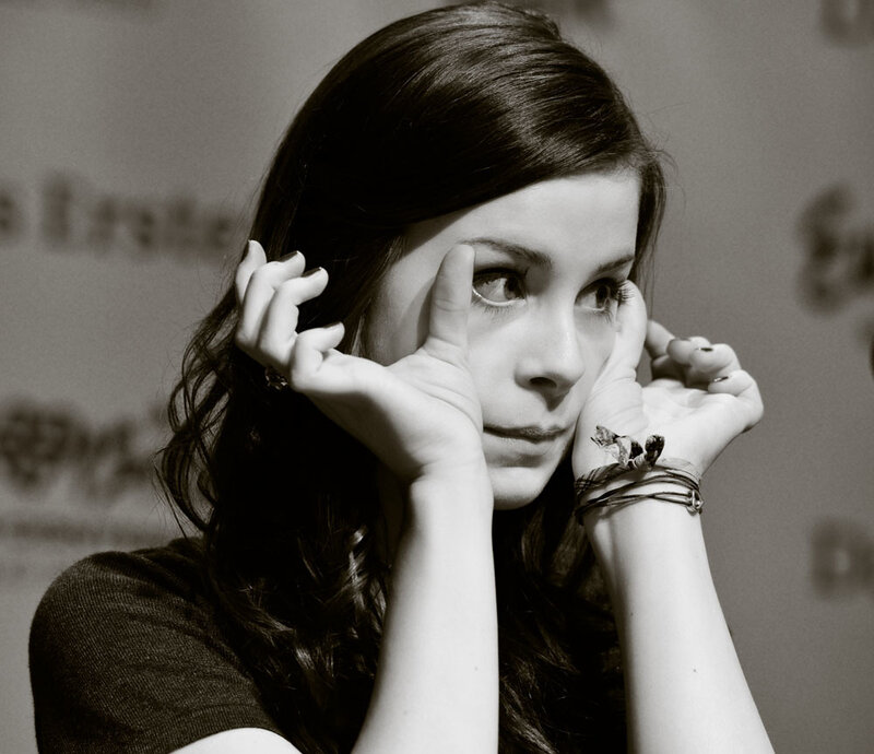 woman with hands on face