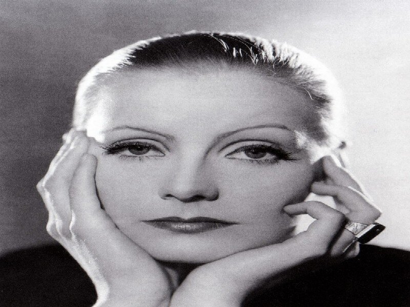 Woman with Hands on Face — Black, Dramatic, Photograph