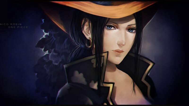 Woman with Hat and Dark Hair