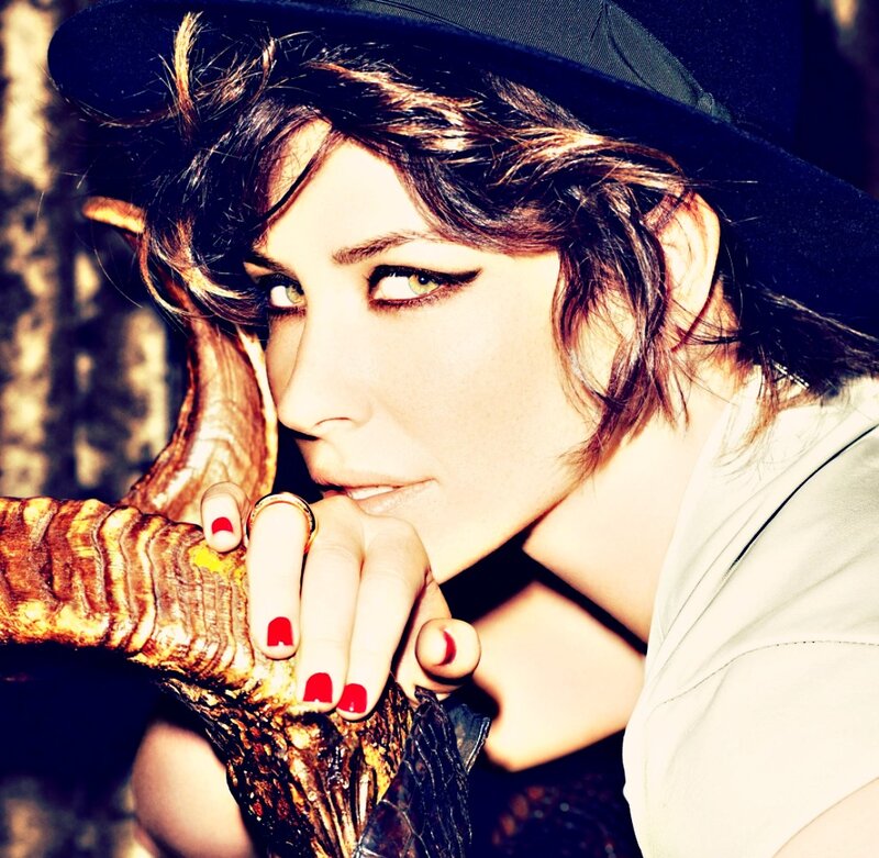 Woman with Hat and Horns