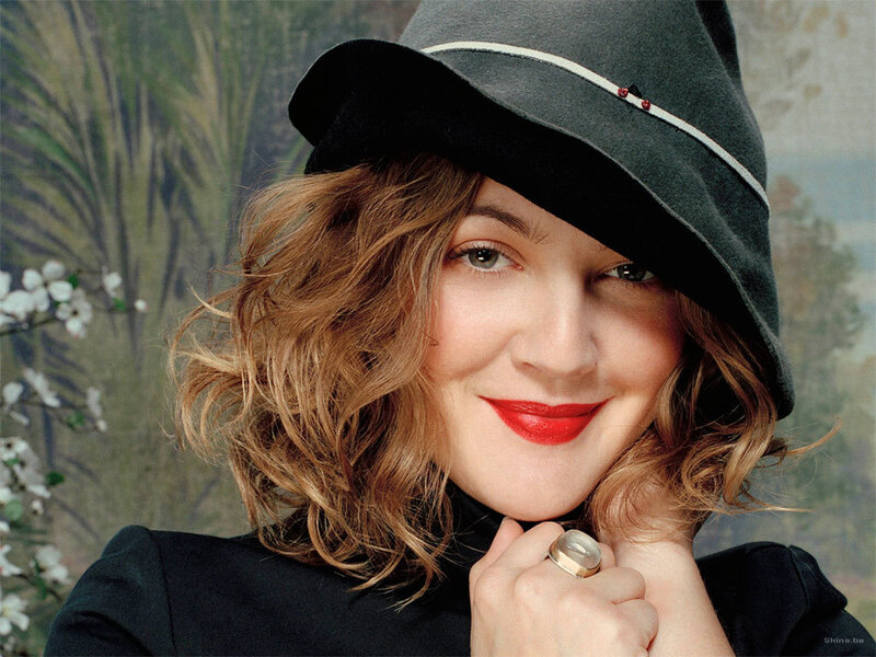 Woman with Hat — Black, Smiling