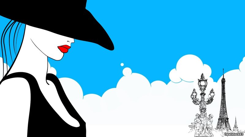 woman with hat in paris