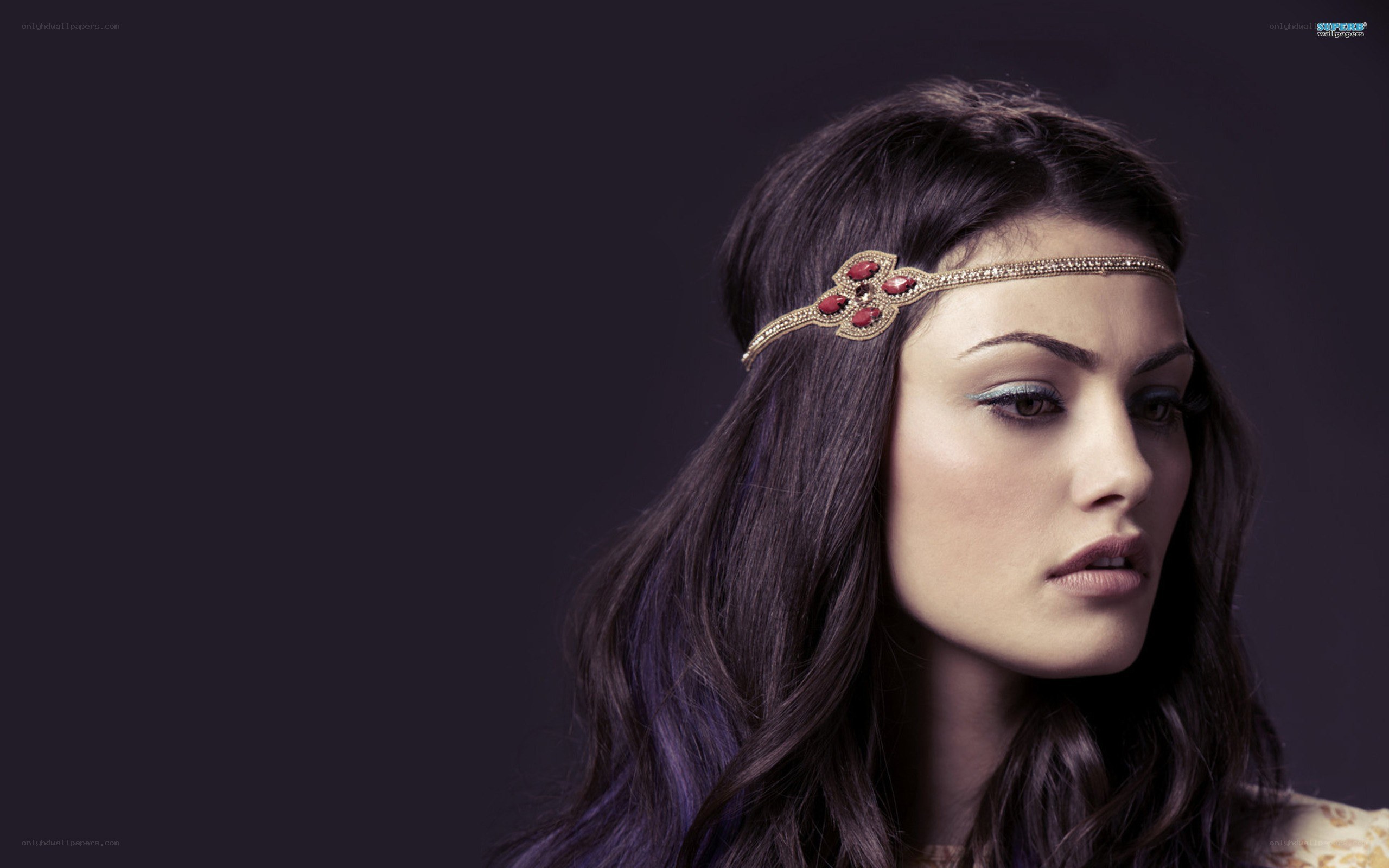 woman with headband