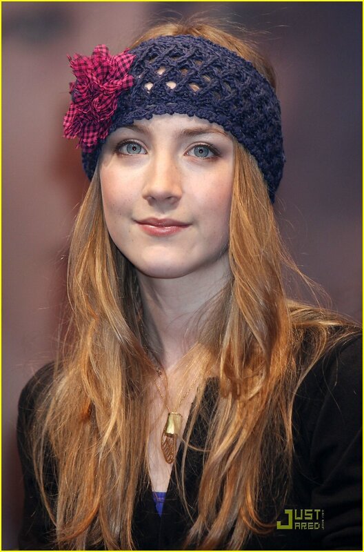 woman with headband and flower