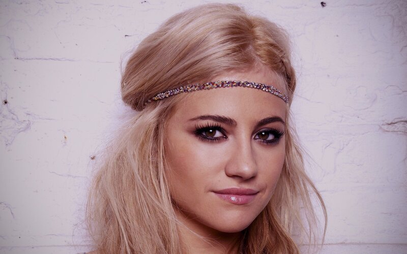 woman with headband and makeup