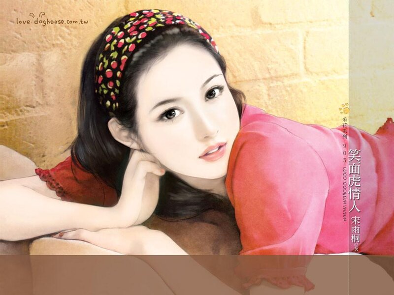 woman with headband illustration