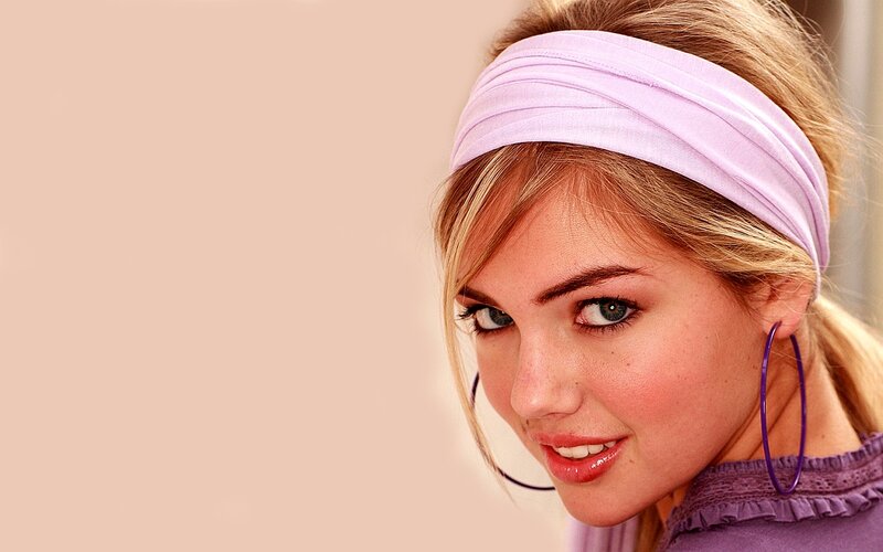 Woman with Headband — Pink