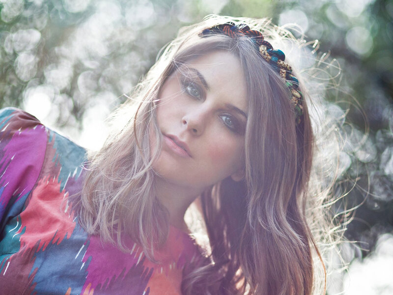 Woman with Headband — Purple, Serene