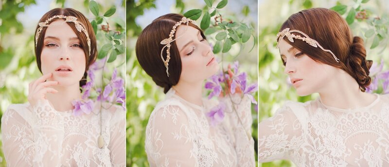 Woman with Headband — White, Serene