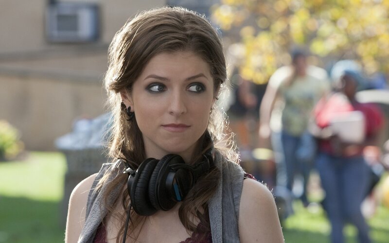 woman with headphones outdoors