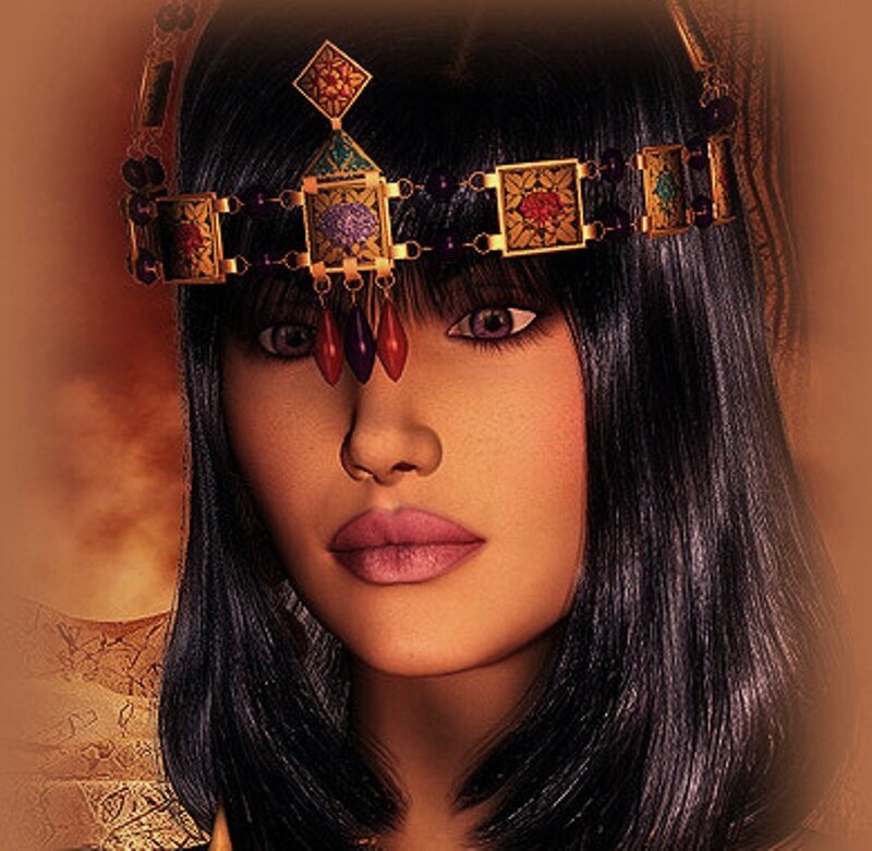 Woman with Headpiece — Brown