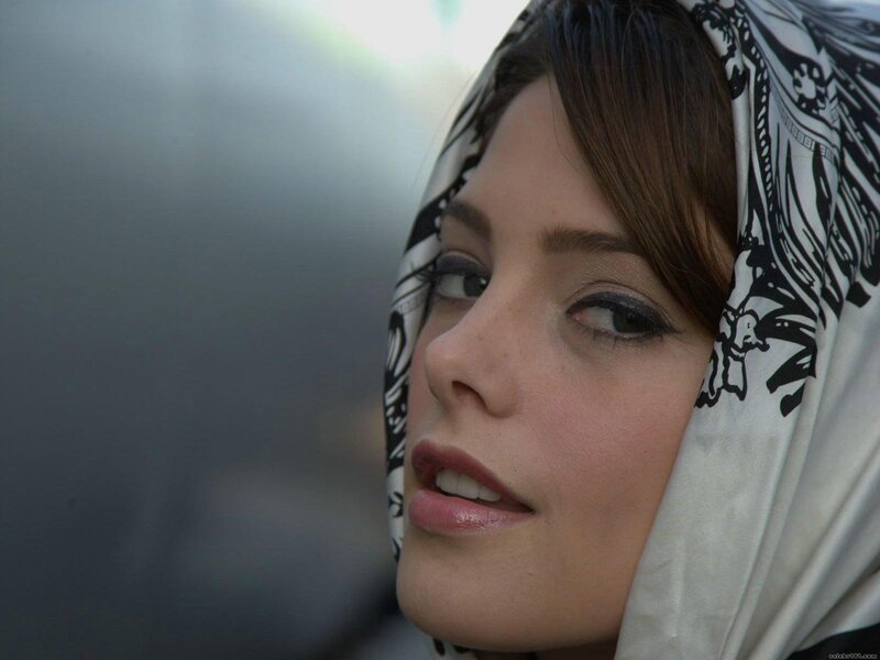 Woman with Headscarf — White, Neutral