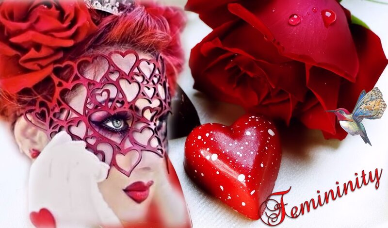 Woman with Heart Mask