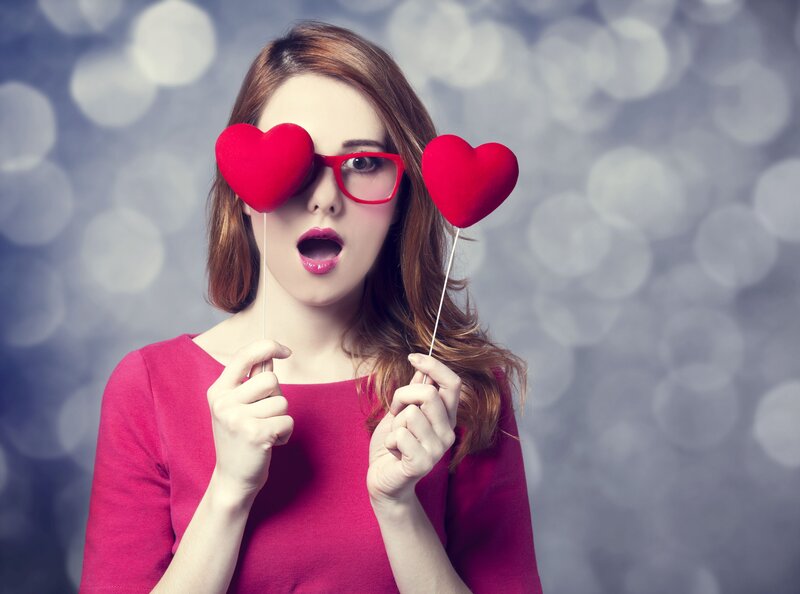 Woman with Heart Props