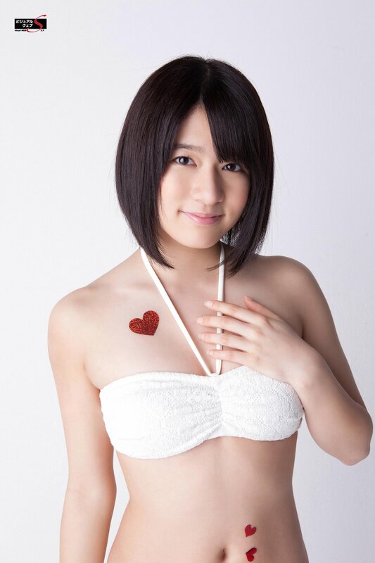woman with heart stickers