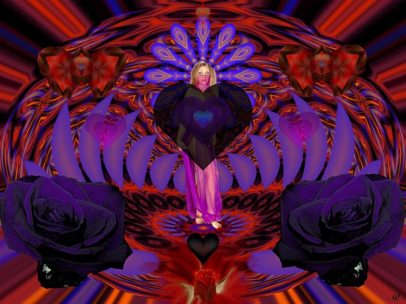 Woman with Heart Wings
