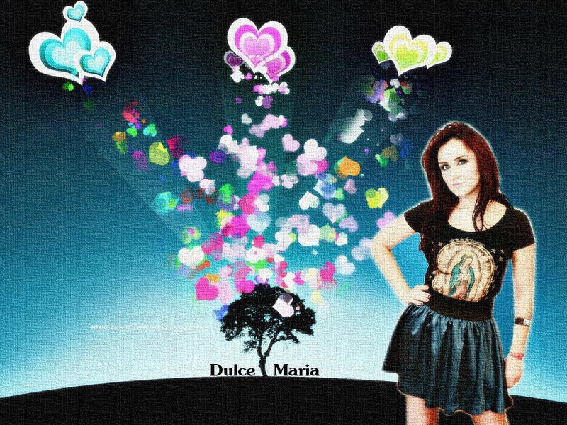 woman with hearts and tree
