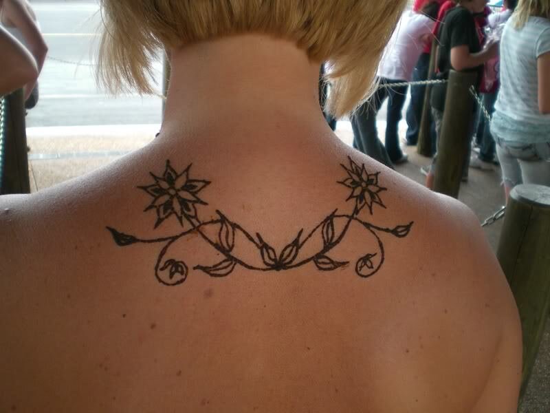 Woman with Henna Tattoo — Brown