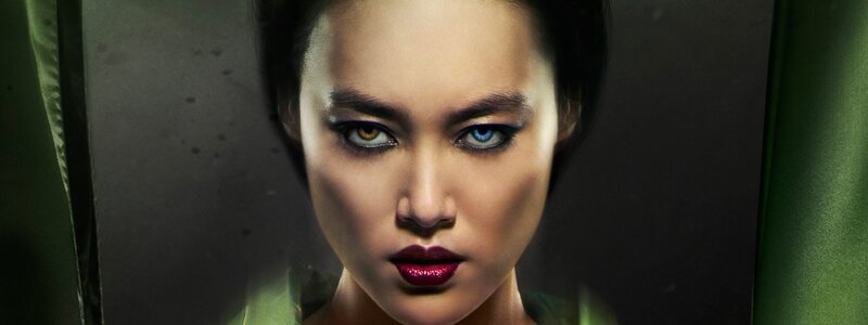 Woman with Heterochromia — Black