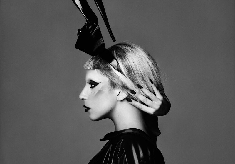 woman with high heels on head