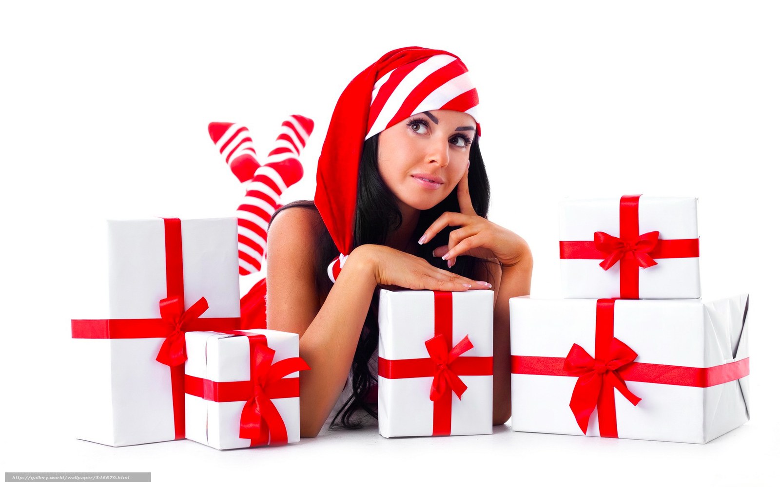 woman with holiday gifts