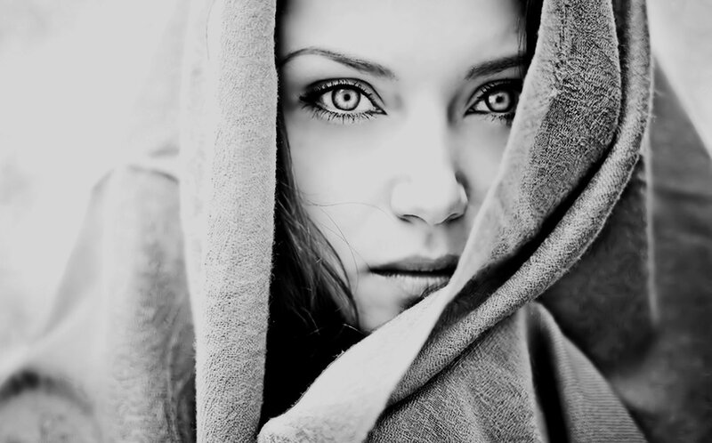 Woman with Hooded Face