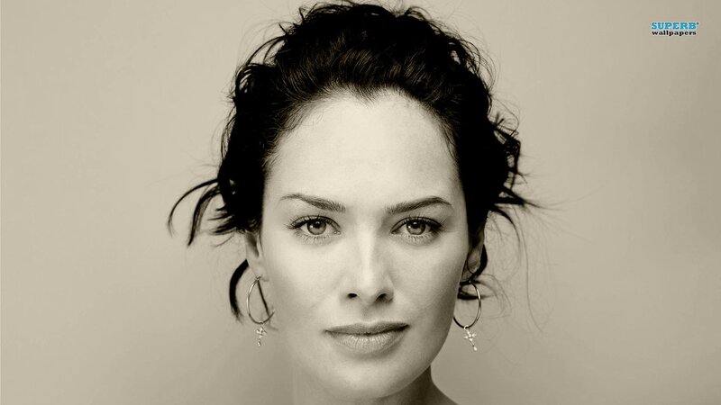 woman with hoop earrings
