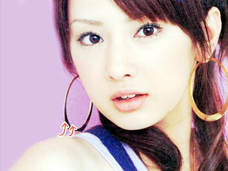 woman with hoop earrings