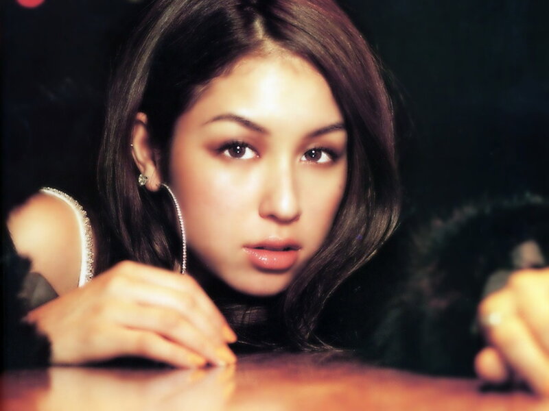 woman with hoop earrings