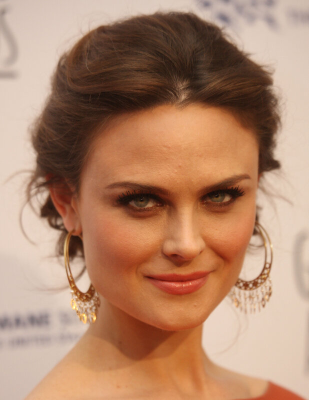woman with hoop earrings
