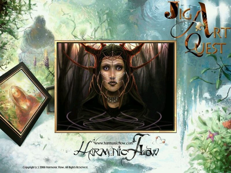Woman with Horns and Face Paint