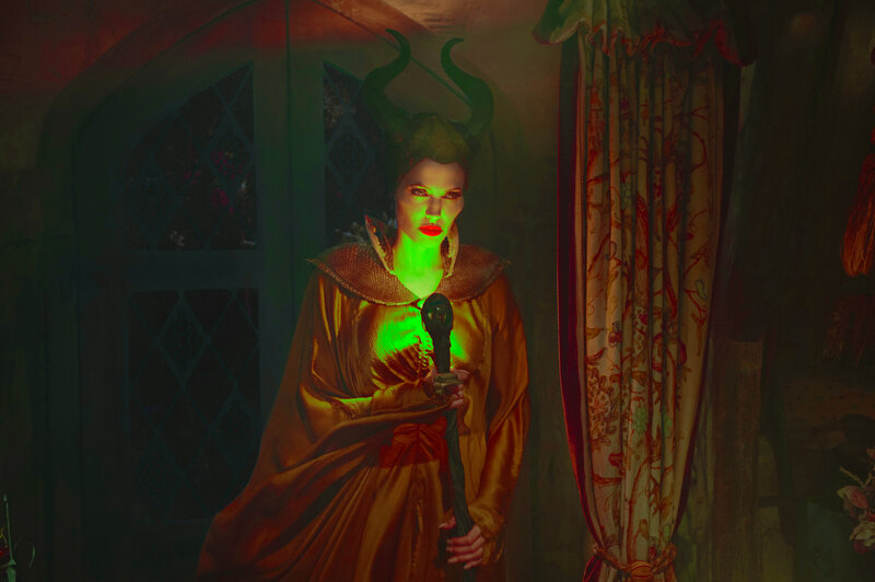 Woman with Horns and Staff