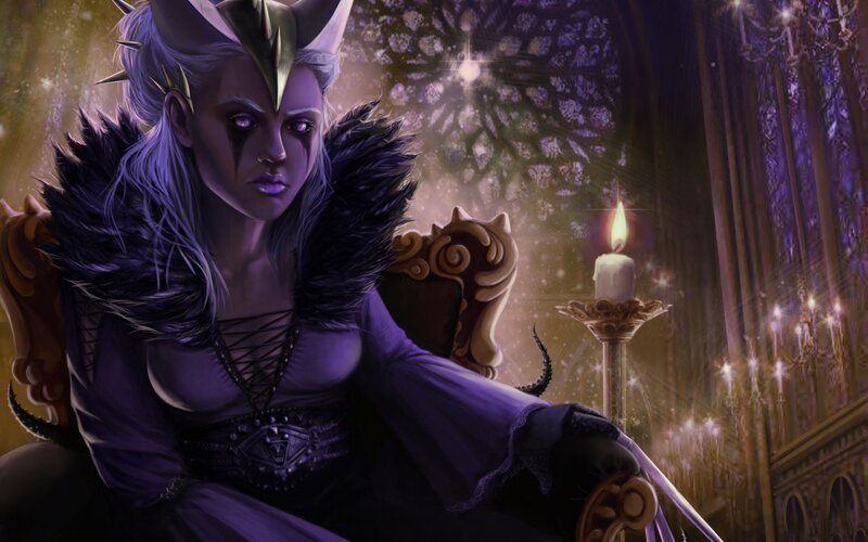Woman with Horns and Tail