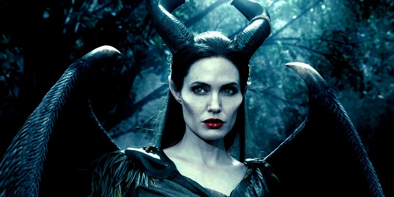 Woman with Horns and Wings — Black, Dramatic, Night