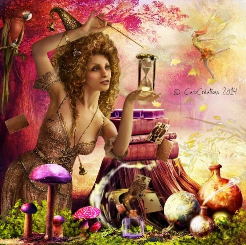 Woman with Hourglass — Purple