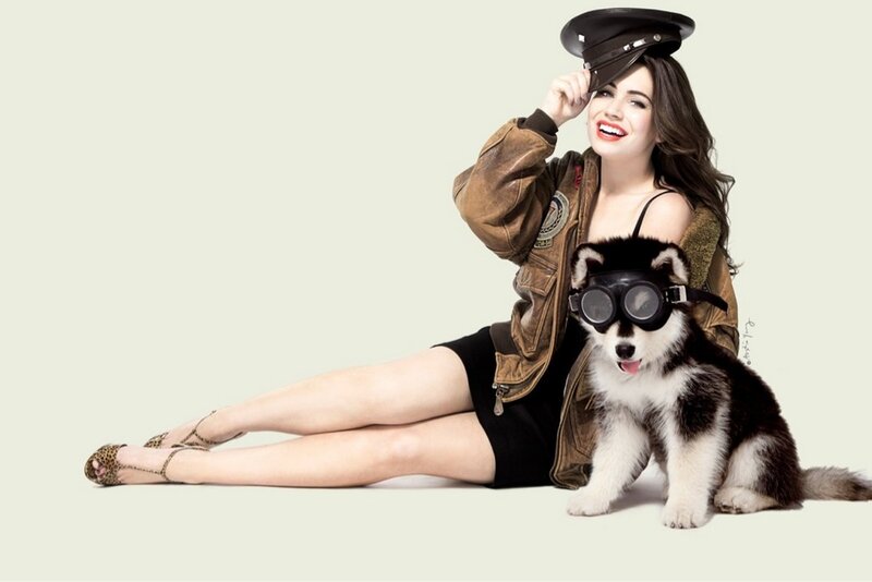 Woman with Husky Puppy