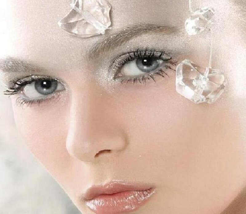Woman with Ice Crystals